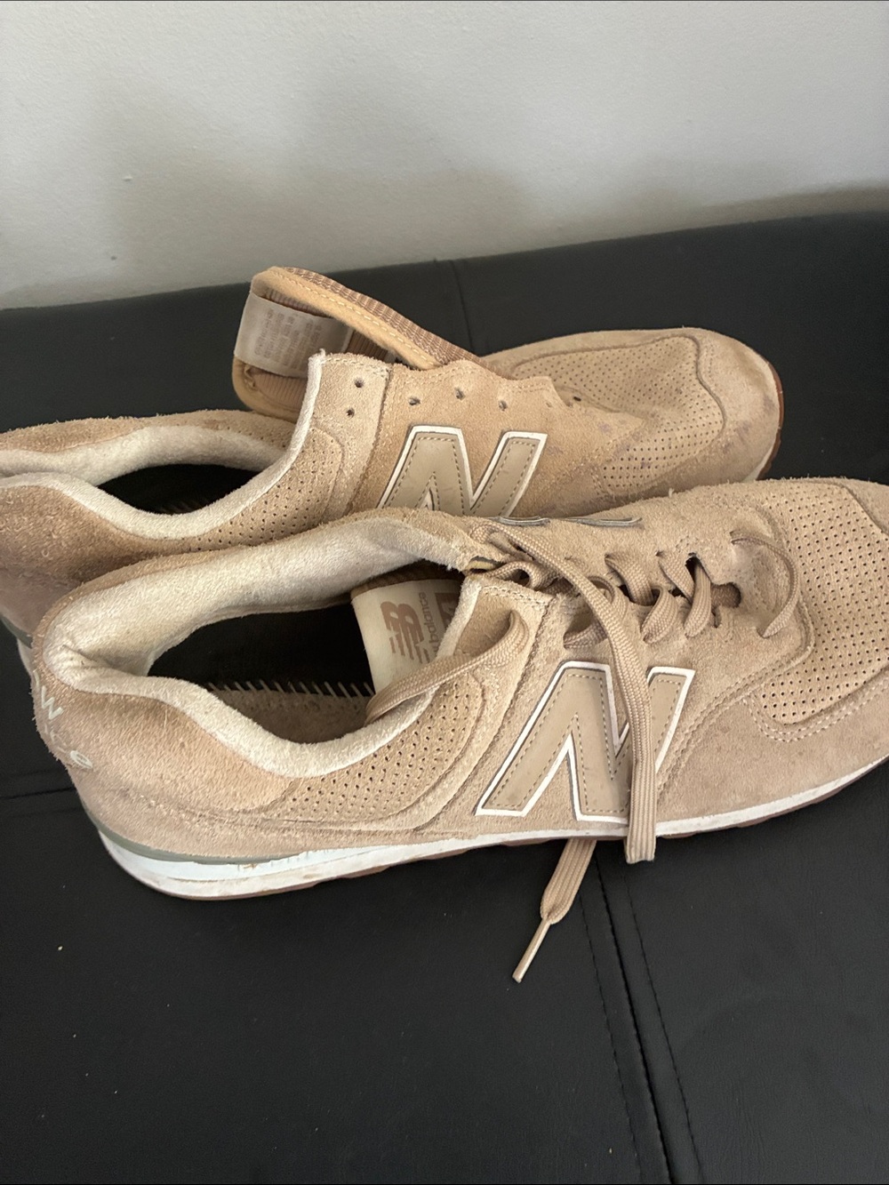 New Balance Men’s Tan Suede Sneakers